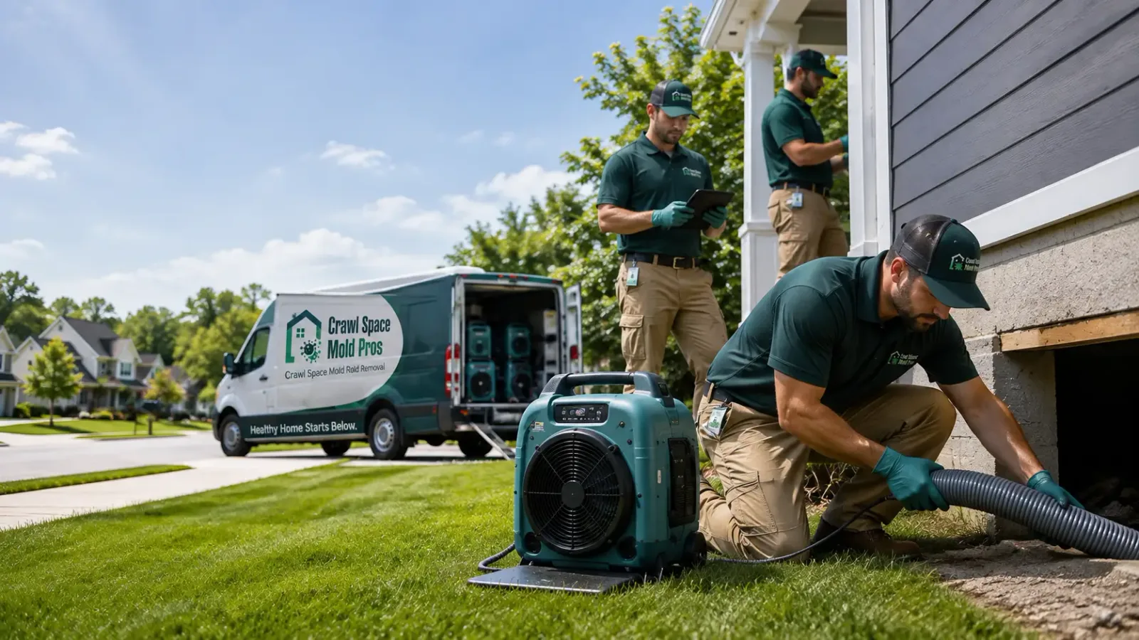 Crawl Space Mold Removal in Aurora, NC